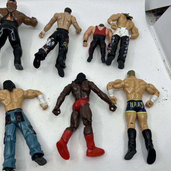 WWE WWF Booker T Action Figure Red Tights Jakks Pacific lot of 10 - Picture 12 of 13